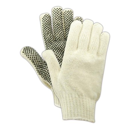 MAGID MultiMaster PVC Dotted Knit Gloves, 12PK T93P